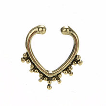 Bronze Nose Hoop Ring Sexy Fake Septum Nose Rings Faux Piercing Nose Studs Body Jewelry Gold Silver EF8