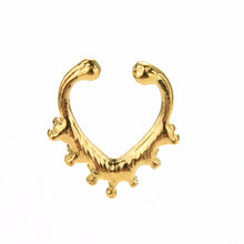 Bronze Nose Hoop Ring Sexy Fake Septum Nose Rings Faux Piercing Nose Studs Body Jewelry Gold Silver EF8
