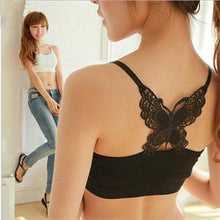 Butterfly Appliques Women Tube Tops Cotton Blend Lace Decor Sleeveless Tube Tops For Women Pullovers EF8