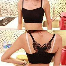 Butterfly Appliques Women Tube Tops Cotton Blend Lace Decor Sleeveless Tube Tops For Women Pullovers EF8