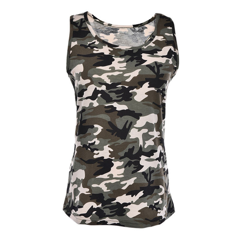 Camouflage Printed Tops Crops for Sleeveless Off Shoulder Sexy Shirt Women Backless Slim Fit Army Green Blusa Camis EF8