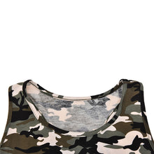Camouflage Printed Tops Crops for Sleeveless Off Shoulder Sexy Shirt Women Backless Slim Fit Army Green Blusa Camis EF8