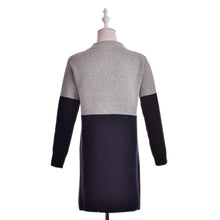 Cardigan Women Plus Size Long Patchwork Thick Wool Sweater EF8