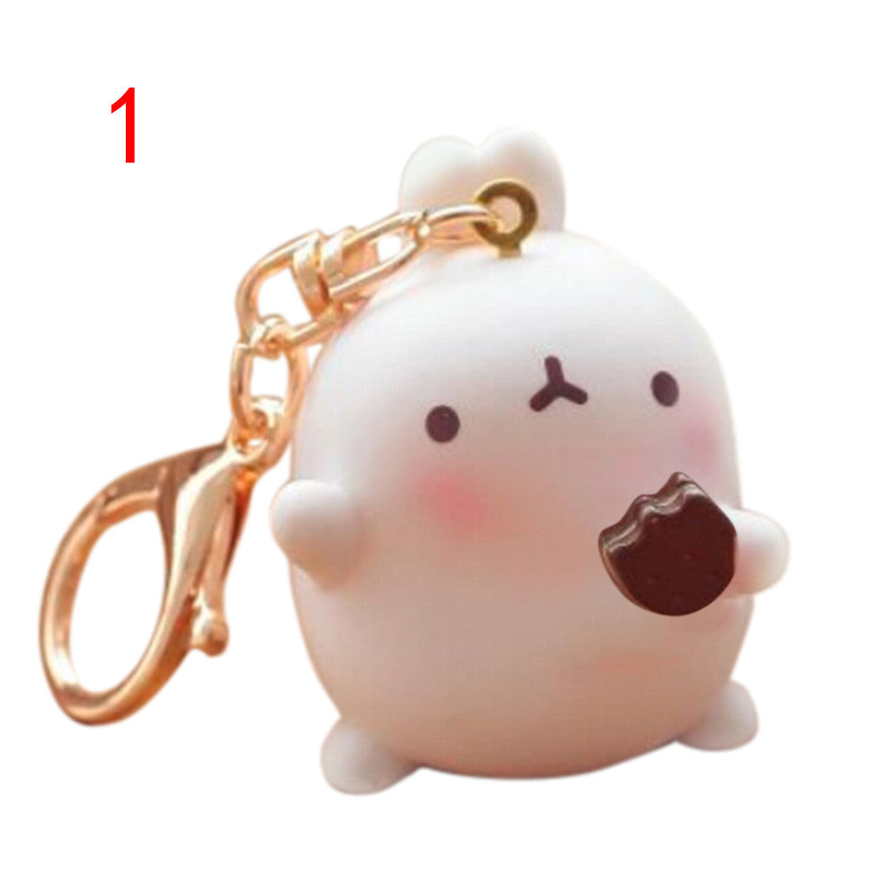 Cartoon Otato Bunny Decor Fat Rabbit Keychain Keyring Bag Gift Pendant Key Chain EF8
