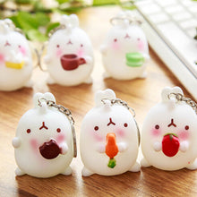 Cartoon Otato Bunny Decor Fat Rabbit Keychain Keyring Bag Gift Pendant Key Chain EF8