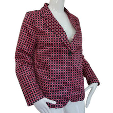 Casual Women Fashion Red Plaid Long Sleeve Fitted Blazer Plus Size Business Formal Office Suits One Button Blaser Feminino EF8