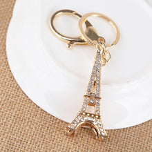 Charm Pendant Purse Bag Key Rings Gifts souvenirs key holder 2 Colors s Creative Eiffel Tower Rhinestone Keychain EF8