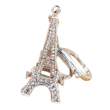 Charm Pendant Purse Bag Key Rings Gifts souvenirs key holder 2 Colors s Creative Eiffel Tower Rhinestone Keychain EF8