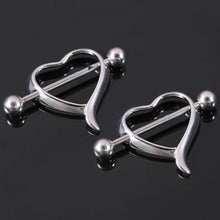 Charm Surgical Steel Love Heart Nipple Ring Shields Bar Navel Ring Body Piercing Women Jewelry Gifts  EF8