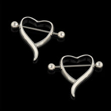 Charm Surgical Steel Love Heart Nipple Ring Shields Bar Navel Ring Body Piercing Women Jewelry Gifts  EF8