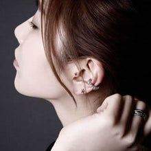 Charm crystal hoop earrings Geometric Round Shiny rhinestone earring jewelry women Design EF8
