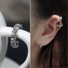 Charm crystal hoop earrings Geometric Round Shiny rhinestone earring jewelry women Design EF8