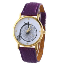 Watches For Women Vogue wheels Print Quartz Watch Men Dress Hour Clock Relogio Feminino Montre EF8
