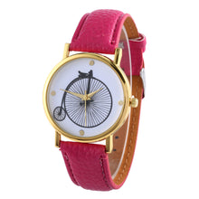 Watches For Women Vogue wheels Print Quartz Watch Men Dress Hour Clock Relogio Feminino Montre EF8