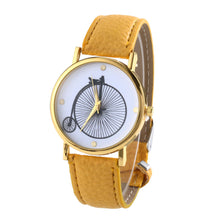 Watches For Women Vogue wheels Print Quartz Watch Men Dress Hour Clock Relogio Feminino Montre EF8