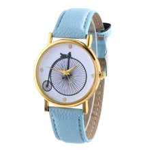Watches For Women Vogue wheels Print Quartz Watch Men Dress Hour Clock Relogio Feminino Montre EF8