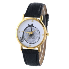 Watches For Women Vogue wheels Print Quartz Watch Men Dress Hour Clock Relogio Feminino Montre EF8