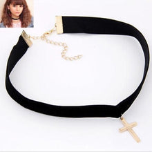 Choker Necklace Velvet Cross Chain Ribbon For Sailor Moon Cosplay Jewelry EF8