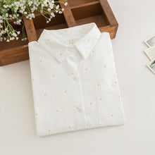 ClearanceWomen Blouses Turn Down Collar Floral Blouse Long Sleeve Shirt Women Camisas Femininas Women Tops And Blouses Fashion EF8