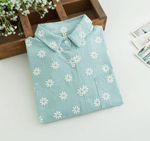 ClearanceWomen Blouses Turn Down Collar Floral Blouse Long Sleeve Shirt Women Camisas Femininas Women Tops And Blouses Fashion EF8
