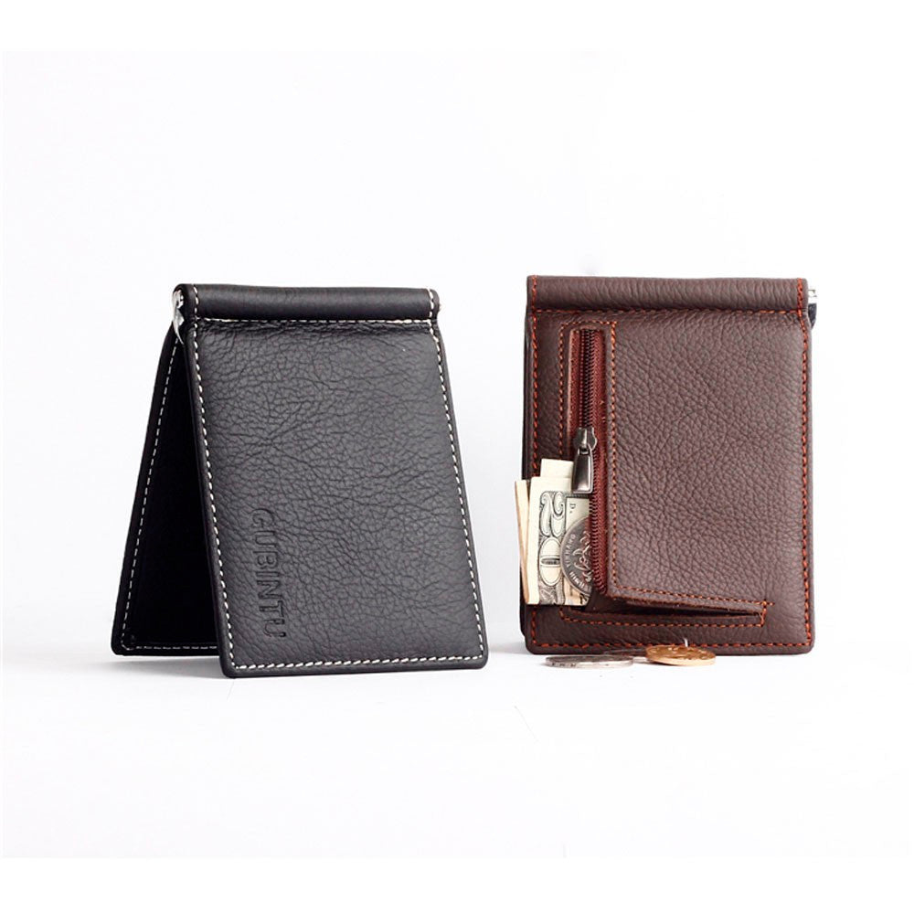 Fashion Vintage Genuine Leather Men Wallet Leather Wallet men purse  vertical short money bag male wallet coin Purse card holder - AliExpress