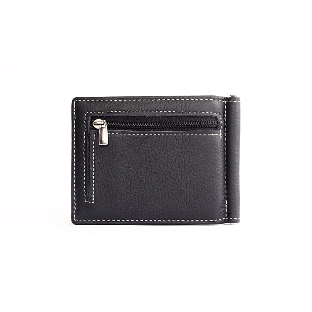 Buy Real Leather Mens Bifold Wallet RFID Blocking Slim Minimalist Front  Pocket - Thin & Stylish with ID Window in Gift Box, Black, Minimalist at  Amazon.in