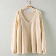 Colorful xiniu Apparel Women's Hollow Out Long Sleeve Loose V Collar Thin Pullovers Sweater rmujer femme EF8