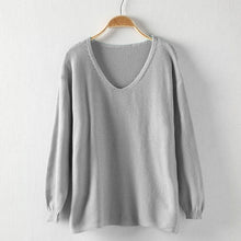 Colorful xiniu Apparel Women's Hollow Out Long Sleeve Loose V Collar Thin Pullovers Sweater rmujer femme EF8