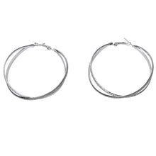 Cross Hoop Earrings Women Girls Elegant Round Earrings EF8