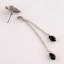 Crystal Elegant Stunning Charmming Tassel Butterfly Waterdrop Long Pendant Earrings Eardrop EF8
