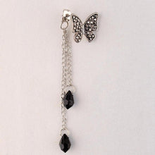Crystal Elegant Stunning Charmming Tassel Butterfly Waterdrop Long Pendant Earrings Eardrop EF8