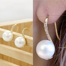 Crystal Pearl Earrings For Women Gift Zinc Alloy Faux Pearl Earring Jewelry Earrings Valentine's Day EF8
