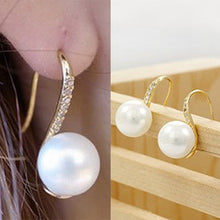 Crystal Pearl Earrings For Women Gift Zinc Alloy Faux Pearl Earring Jewelry Earrings Valentine's Day EF8