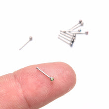 Crystal Rhinestone Nose Ring Bone Stud Surgical Steel Body Piercing Jewelry 10Pcs Body Jewelry Indian style EF8
