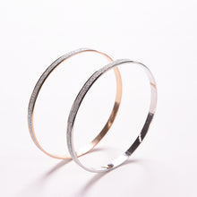 Cuff Bling Lady Gift Bracelets Bangles Trendy Women's Charm Double circle matte Bangle Wristb  Bracelet EF8