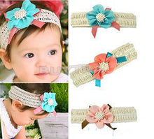 Cute Baby Infant Girl's Headb  Flower Bow Hairb  Clothing Cute Hair Accessories  EF8