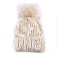 Cute Fur Ball Pompom Women Fashion Keep Warm Hats Knitted Wool Hemming Hat Beanies Accessories Fur Pom Cap EF8