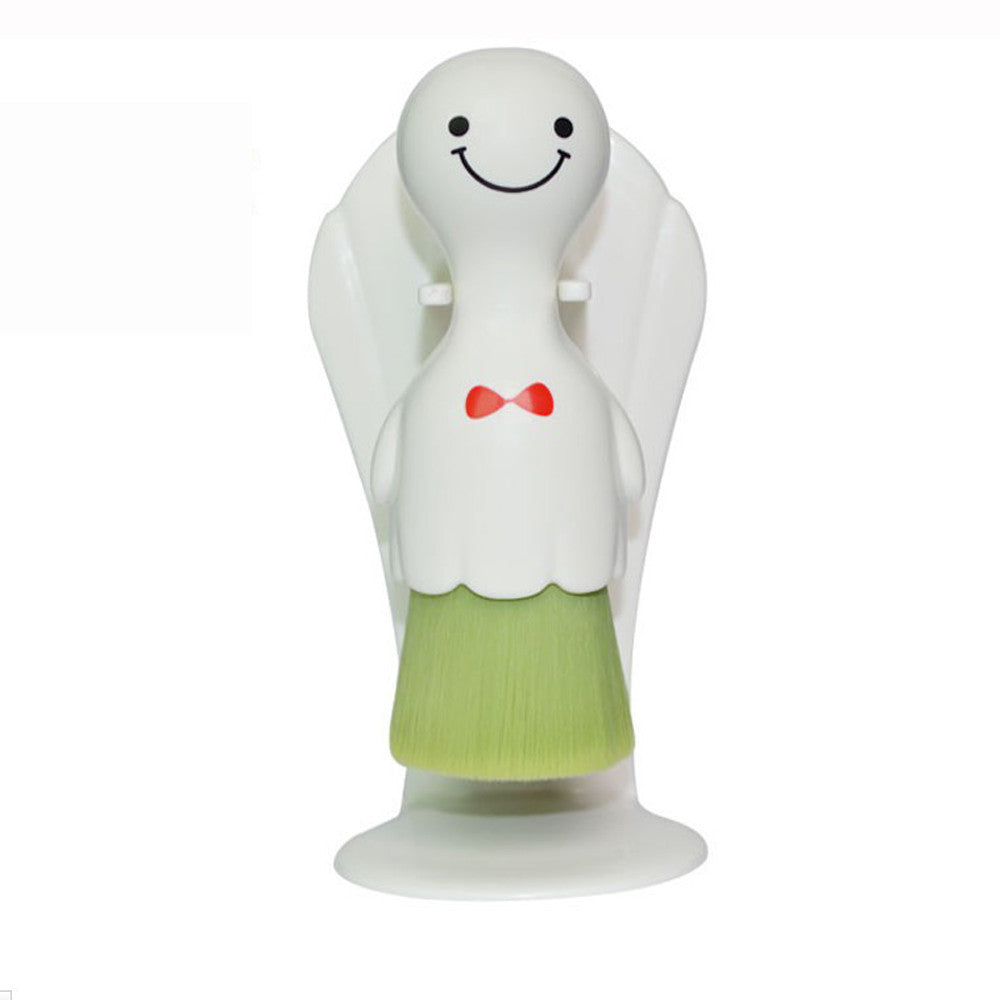 Cute Green Seaweed Fiber Hair Brush Facial Cleanser Face Cleaning Brush Deep Cleansing Gentle Massage Soft Skin Care Tool EF8