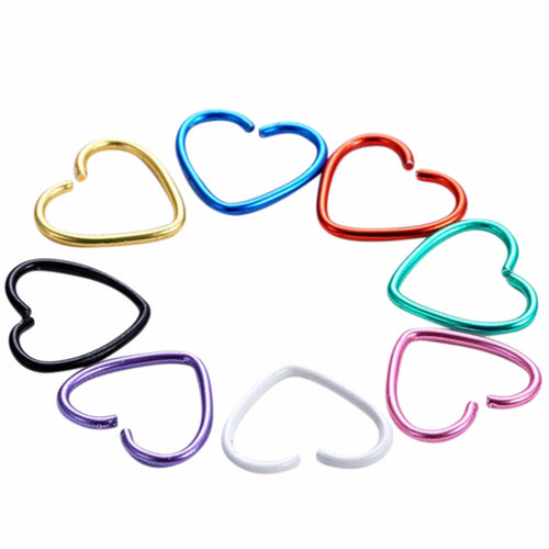 Cute Kawaii Earrings Heart Shape Clip Earrings Without Piercing For Women Girls 1Pack 40pcs Women Clip Earrings EF8