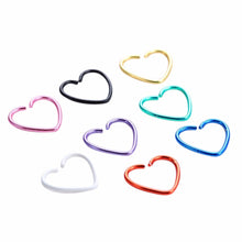 Cute Kawaii Earrings Heart Shape Clip Earrings Without Piercing For Women Girls 1Pack 40pcs Women Clip Earrings EF8