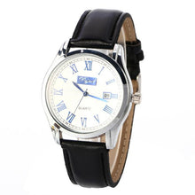 Fashion Stainless Steel LeatherDate Clock Men's Military Sport Analog Quartz Wrist Watch Calendar Relogio Masculino EF8