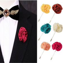 Daisy H made Boutonniere Stick Brooch PinWedding Bridegroom Lapel Pin Rose Men's Suits Flower Brooches EF8