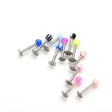 Delicate Stylish Stainless Steel Ball Top Lip Studs Ear Rings Tragus Body Piercing 10 Pcs EF8