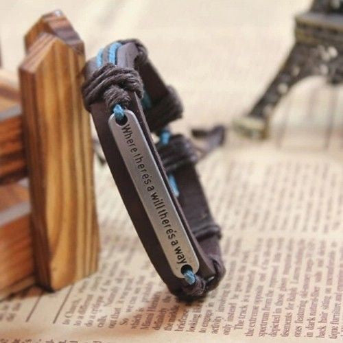 Derlicate Jewelry Men Charm Bracelet Faux Leather Bracelets Wristb  Women Man Bracelets EF8