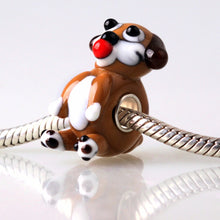 Dog Paw European Beads Classic Glass Bead Silver Core or Bracelet Bangles Necklace H made Jewelry EF8