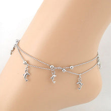 Dolphin Chain Anklet Bracelet S al Beach Foot Jewelry For Women Girl EF8