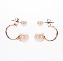 Double Pearl Earrings For Ladies Wedding Jewelry Style Women Stud Earrings EF8