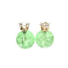 Double Side Ball Crystal Pearl Pattern Stud Earrings For Women Brincos 8 Colors Women Earring Jewelry EF8