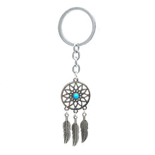 Dream Catcher Feather Tassels Tone Key Chain Silver Color Keyring Keychain Gift For Women s EF8