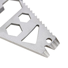 EDC Multifunction Bottle Opener Wrench Screwdriver Saw Blade Ruler Key Chain Outdoor Survival Hiking Portable Pocket Multi Tool EF8